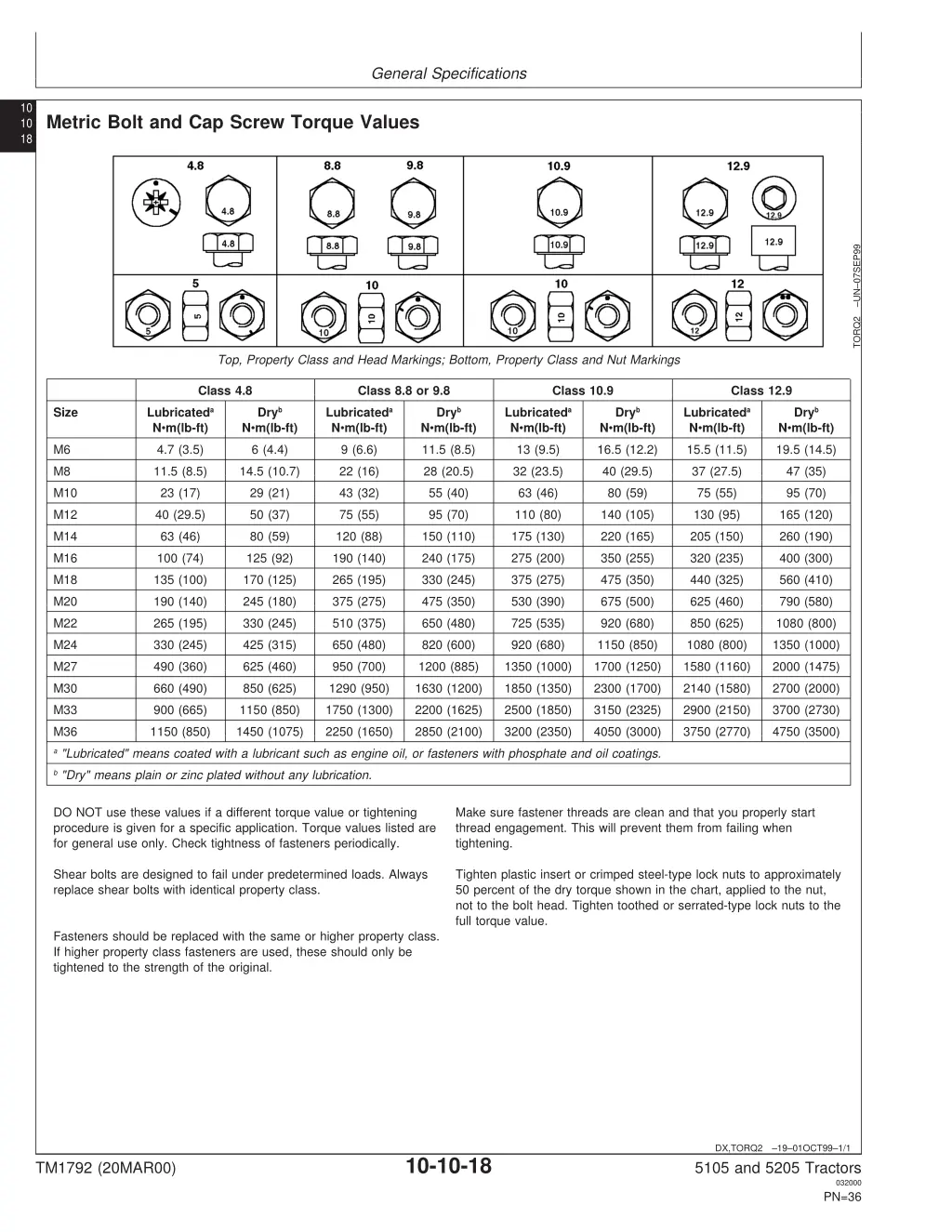 general specifications 16