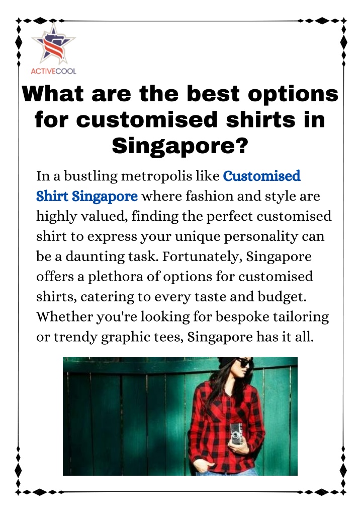 what are the best options for customised shirts