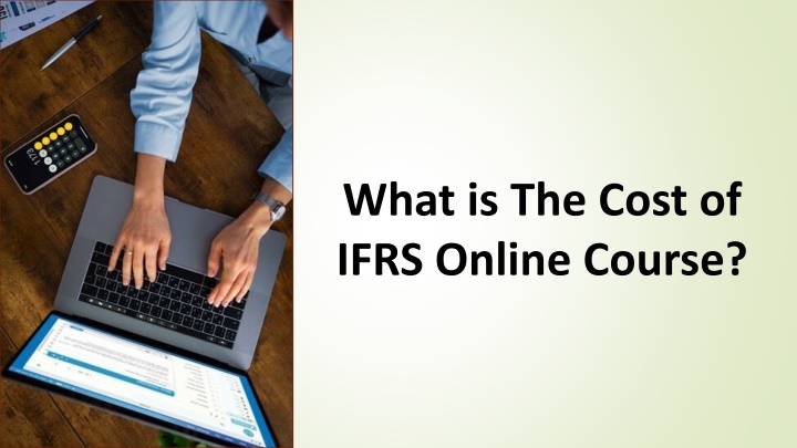 what is the cost of ifrs online course