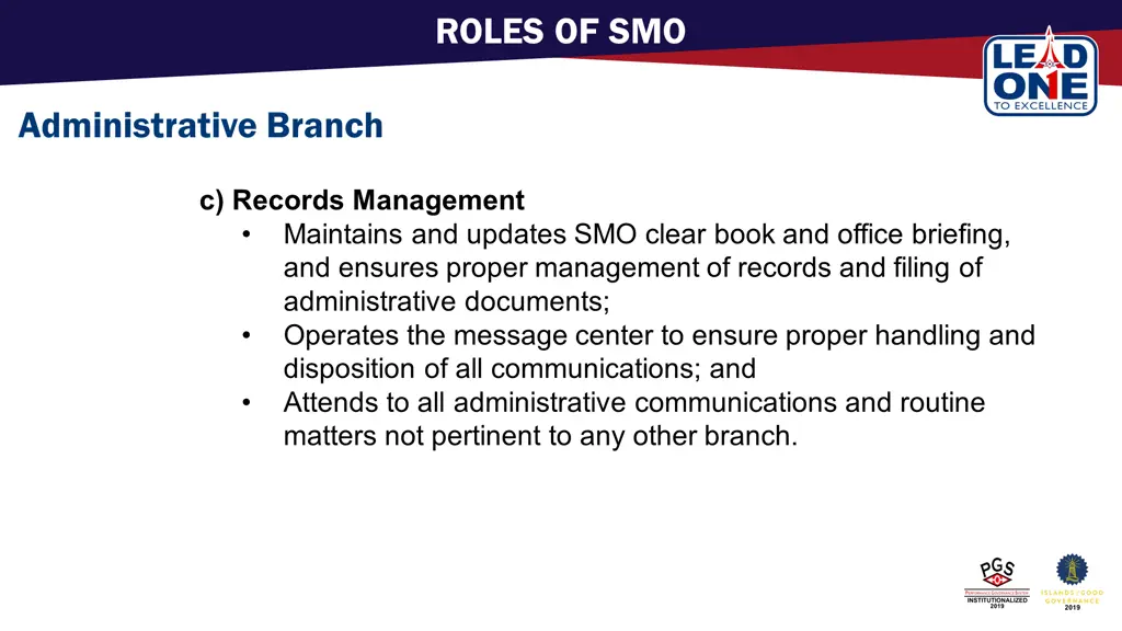 roles of smo