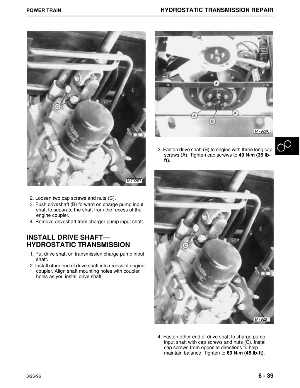 hydrostatic transmission repair 1