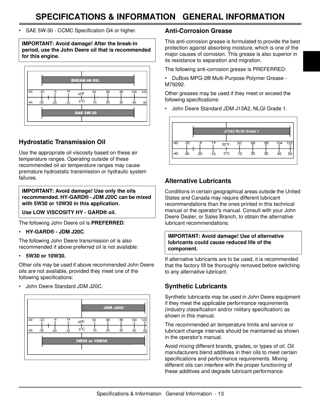 specifications information general information 2