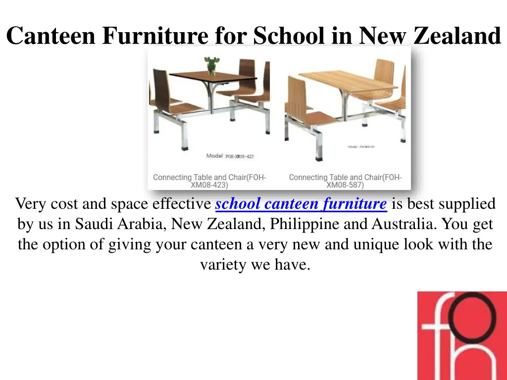 canteen furniture for school in new zealand