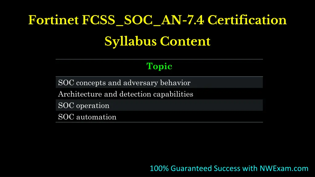 fortinet fcss soc an 7 4 certification