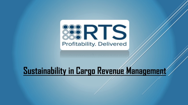 sustainability in cargo revenue management