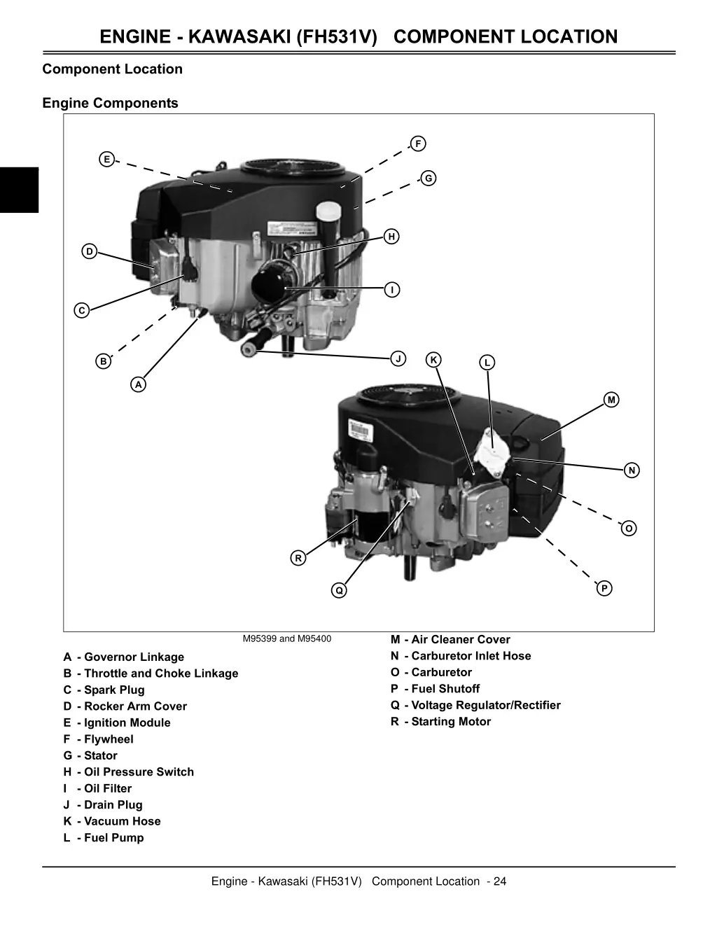 engine kawasaki fh531v component location