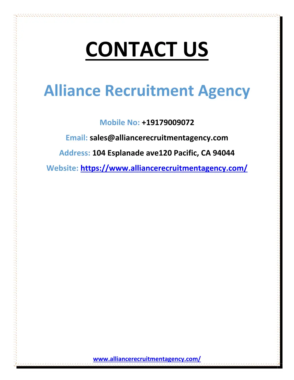 contact us