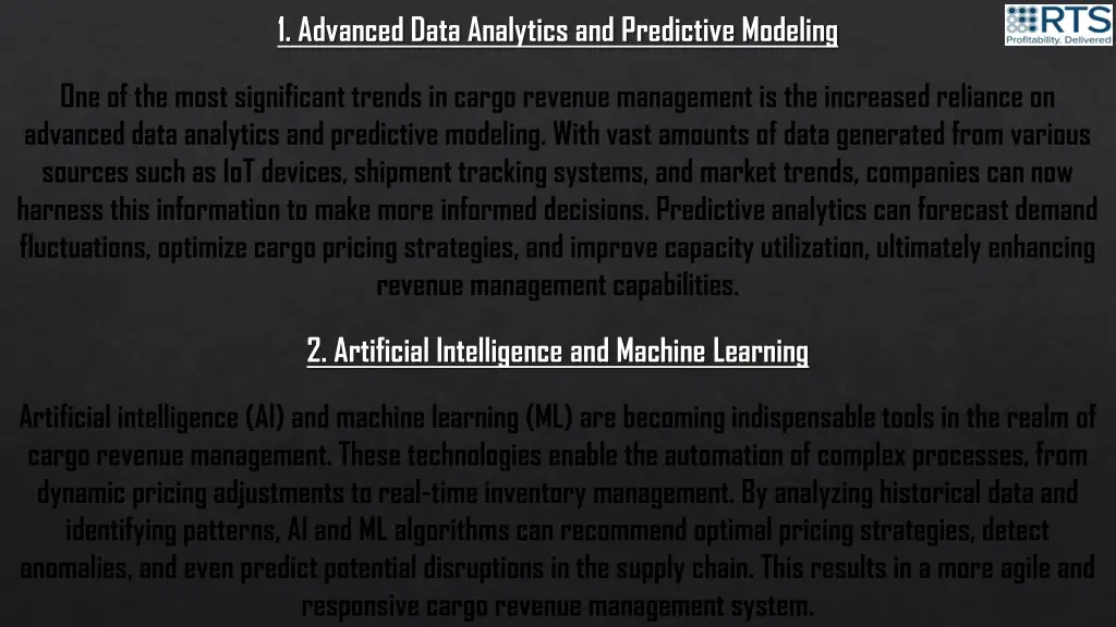 1 advanced data analytics and predictive modeling