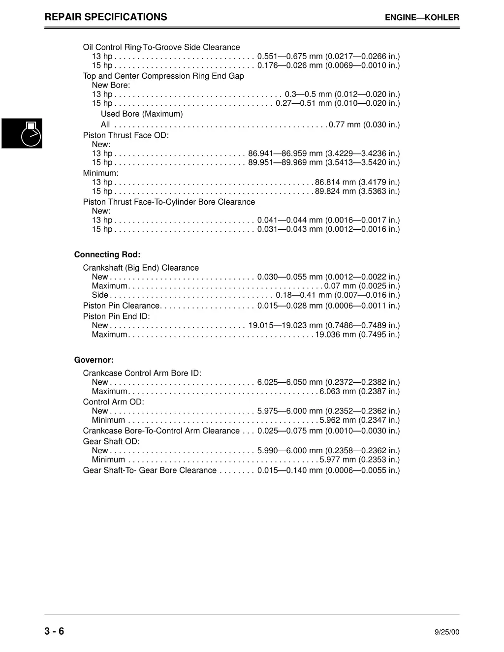 repair specifications 2