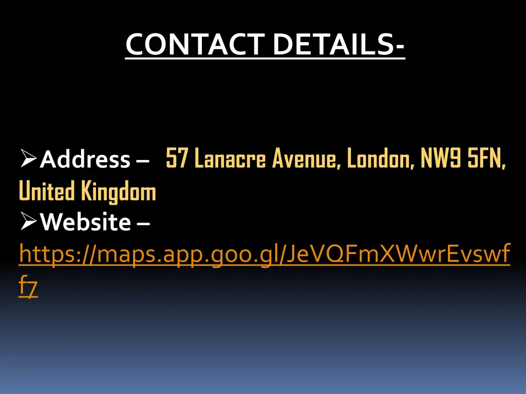 contact details