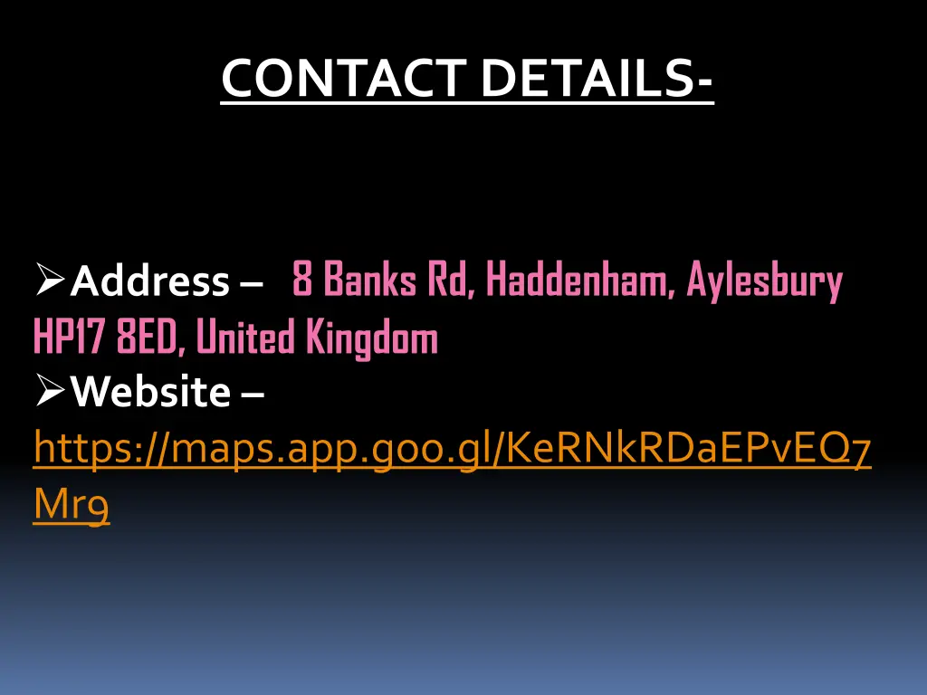 contact details