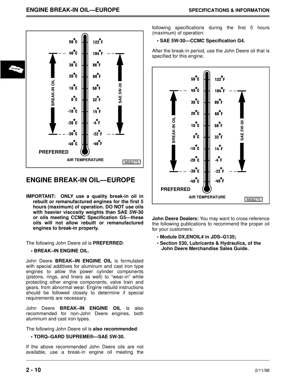 engine break in oil europe