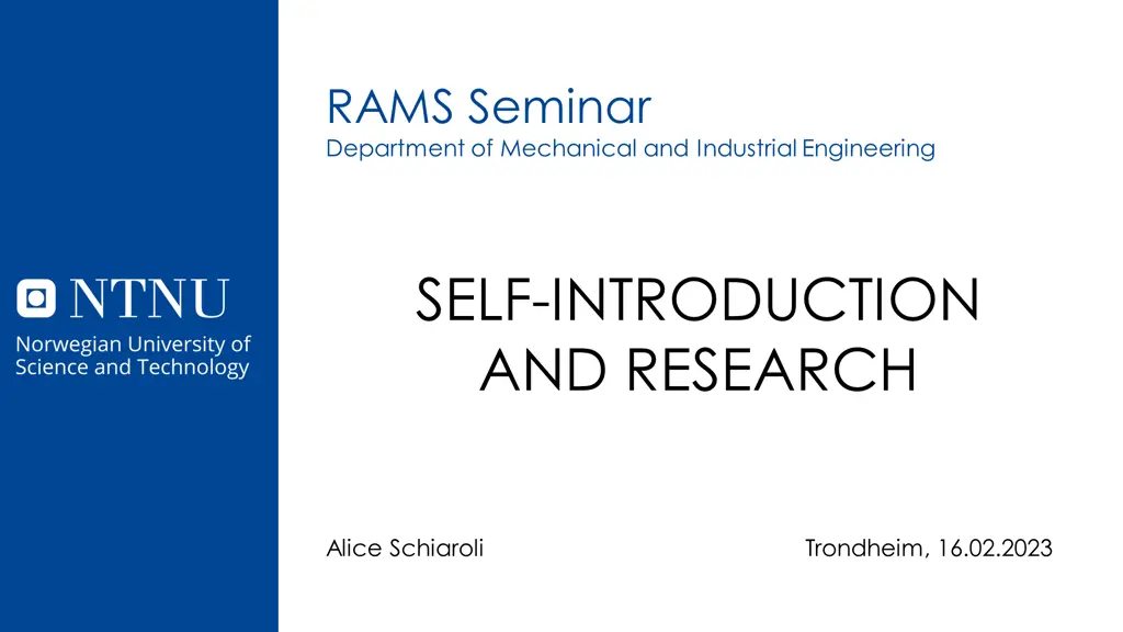 rams seminar department of mechanical