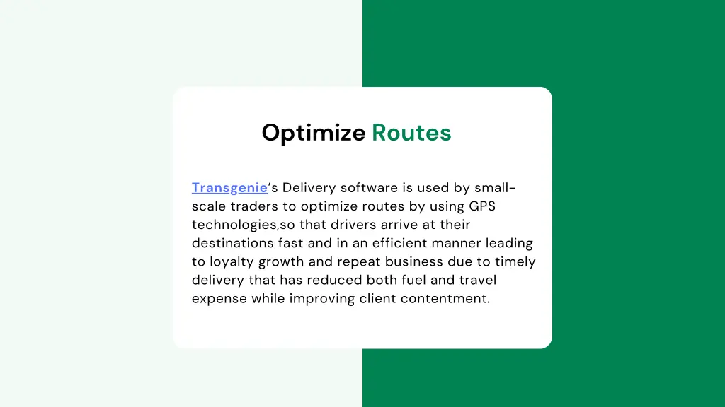 optimize routes