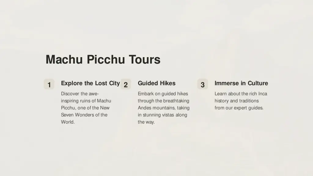 machu picchu tours