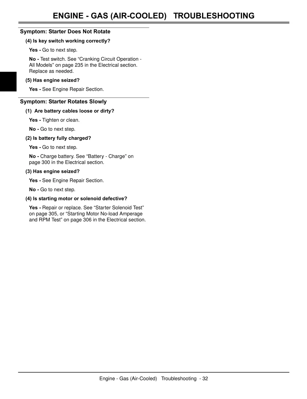 engine gas air cooled troubleshooting 2