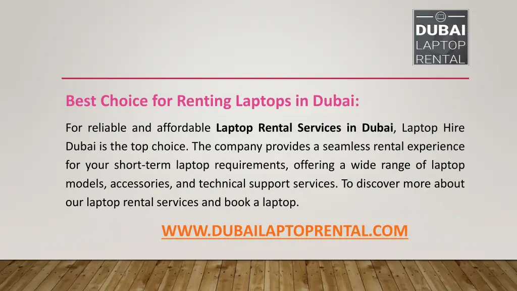 best choice for renting laptops in dubai