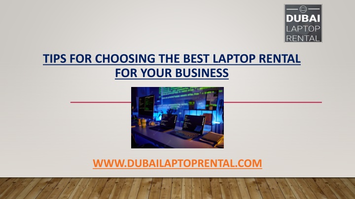 tips for choosing the best laptop rental for your