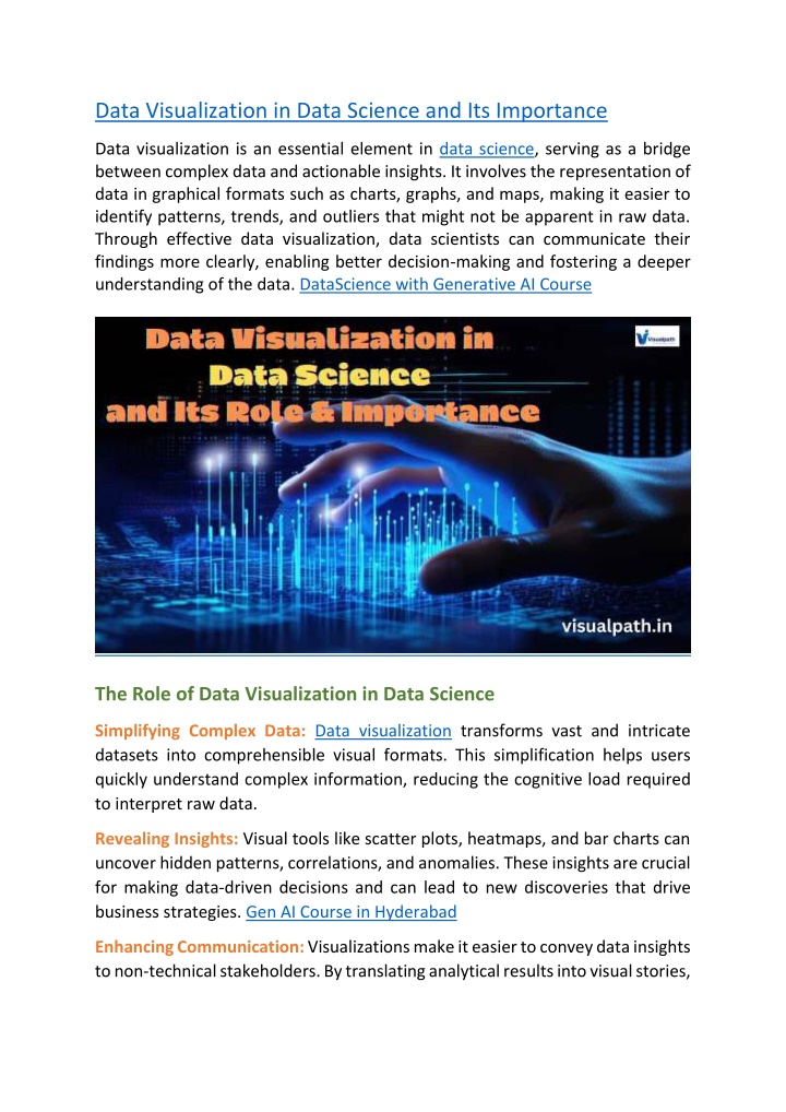 data visualization in data science