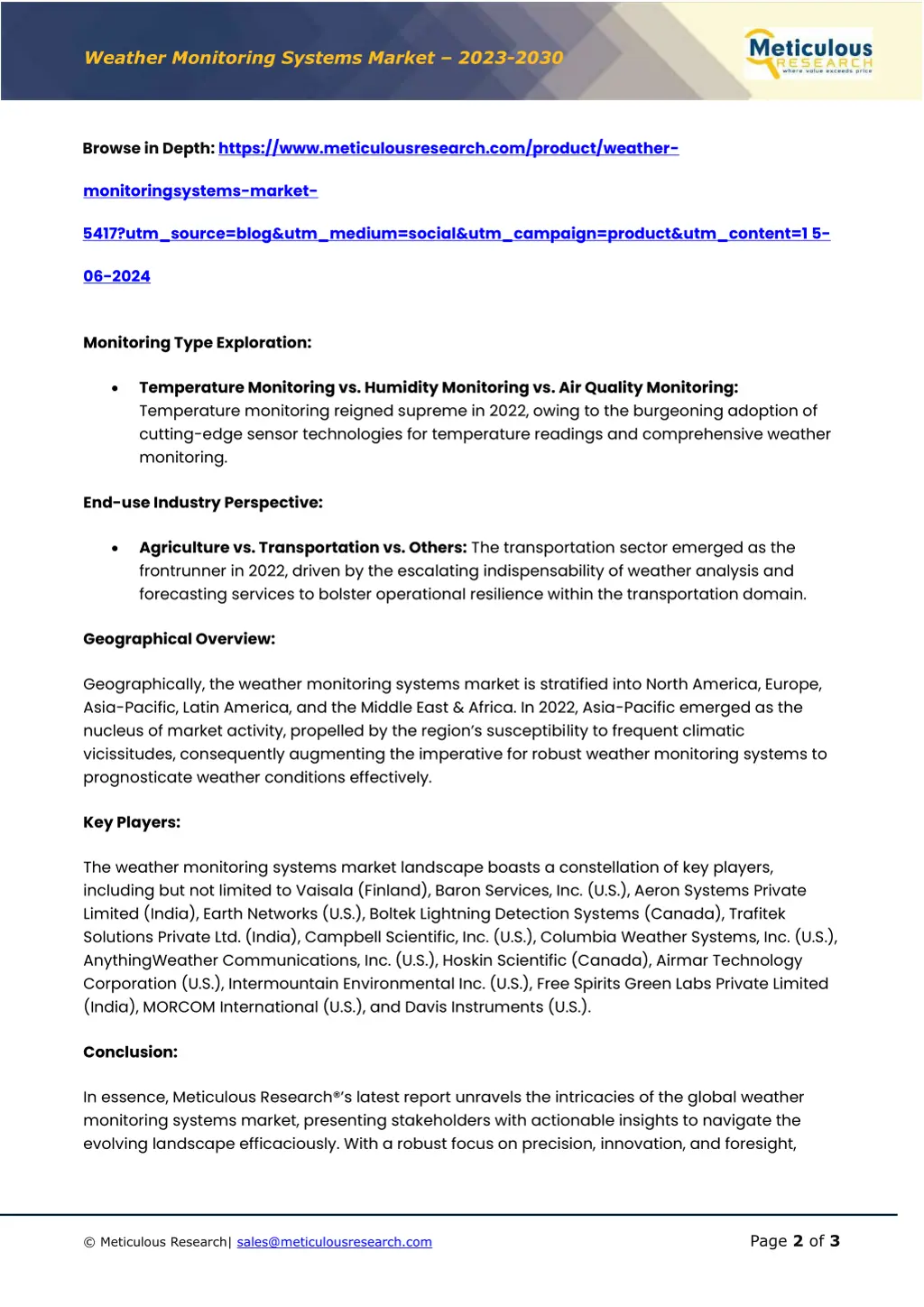 weather monitoring syste ms market 20 2 3 20 3 0 1