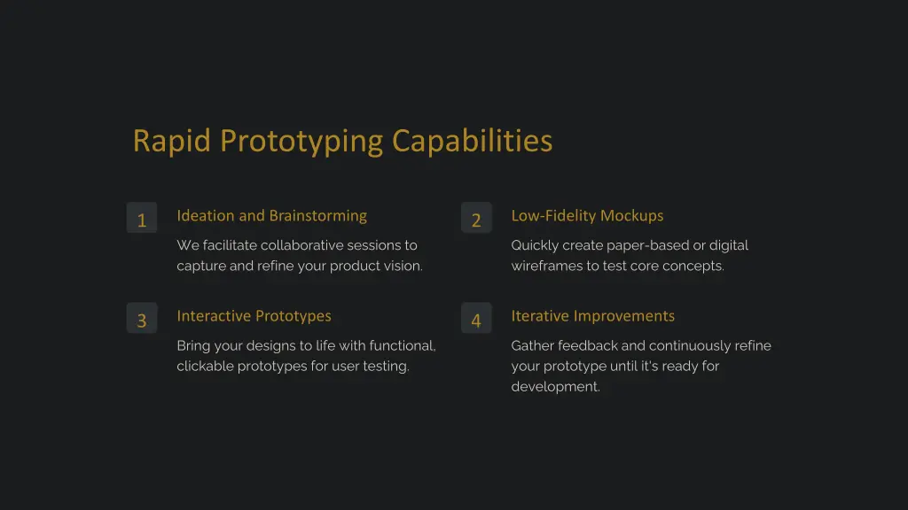 rapid prototyping capabilities