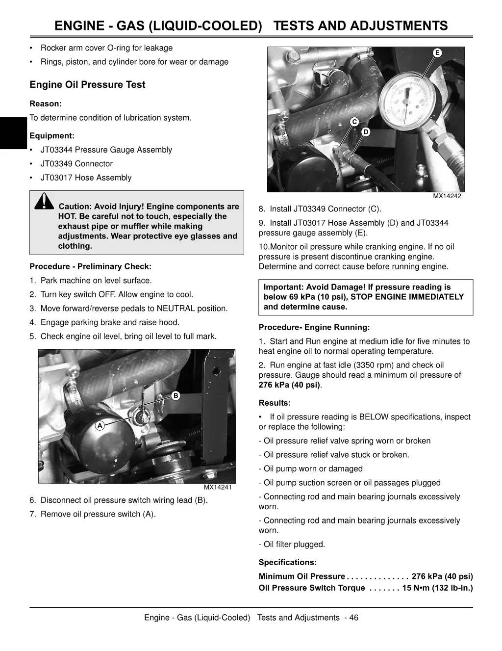 engine gas liquid cooled tests and adjustments 6