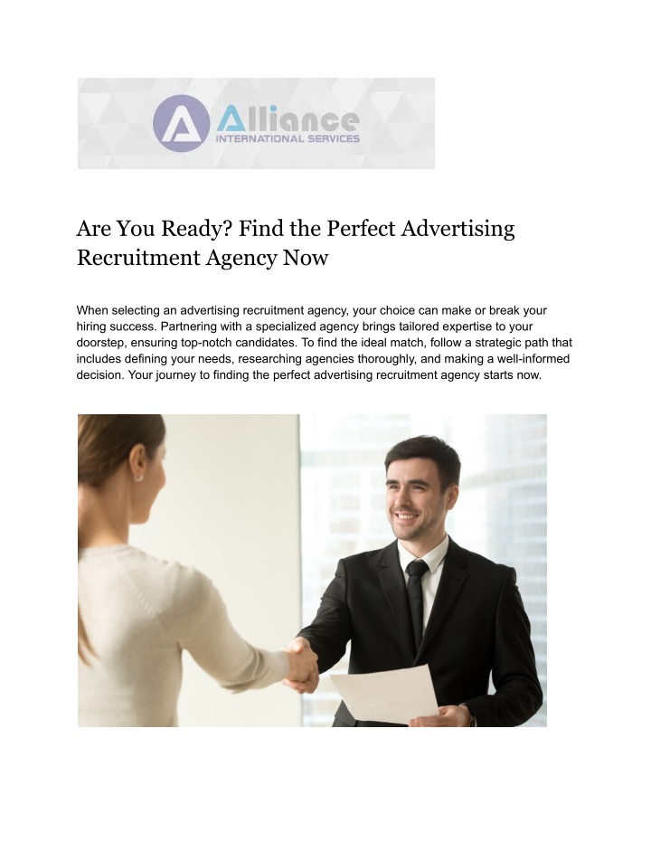 are you ready find the perfect advertising
