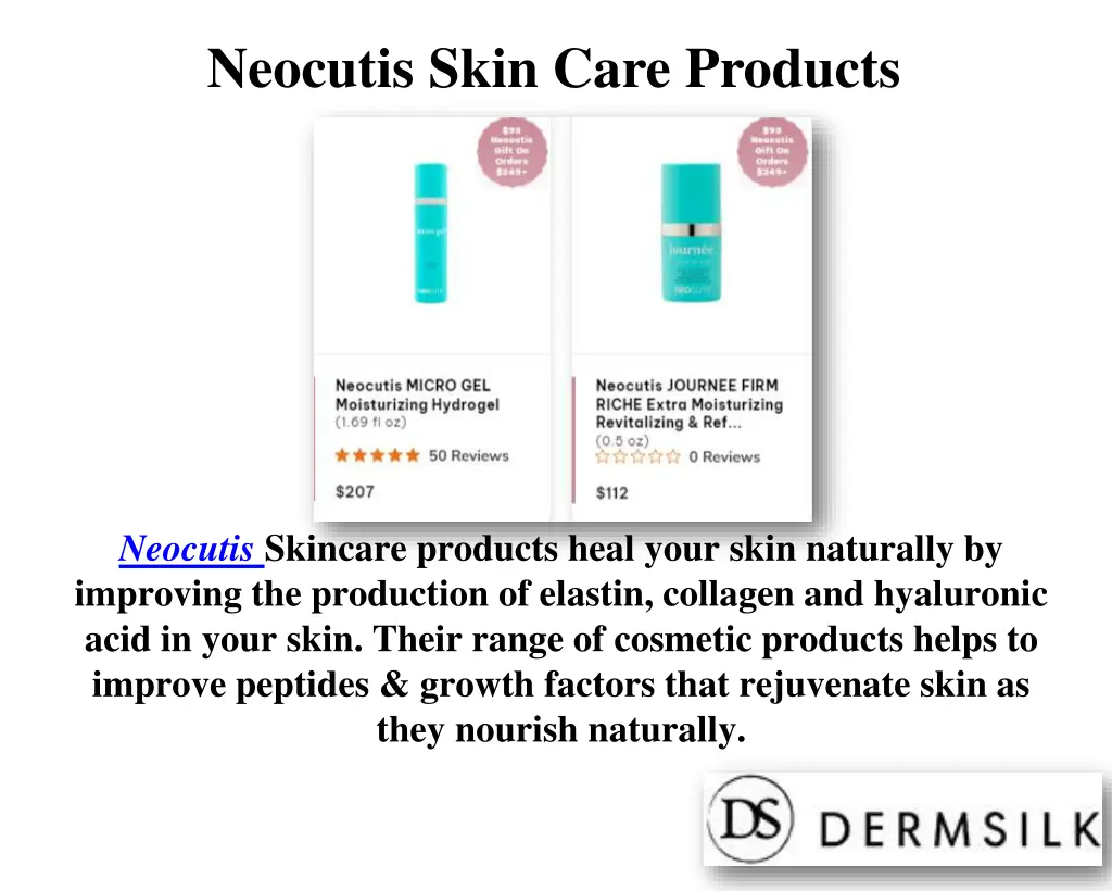 neocutis skin care products