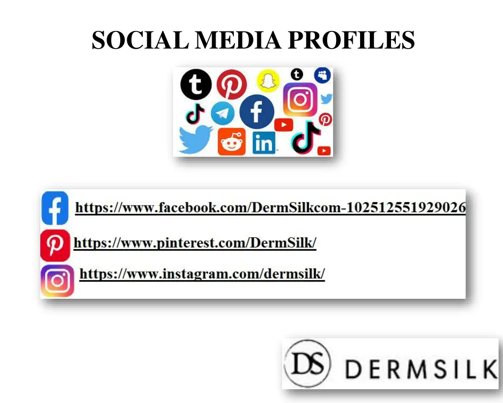 social media profiles