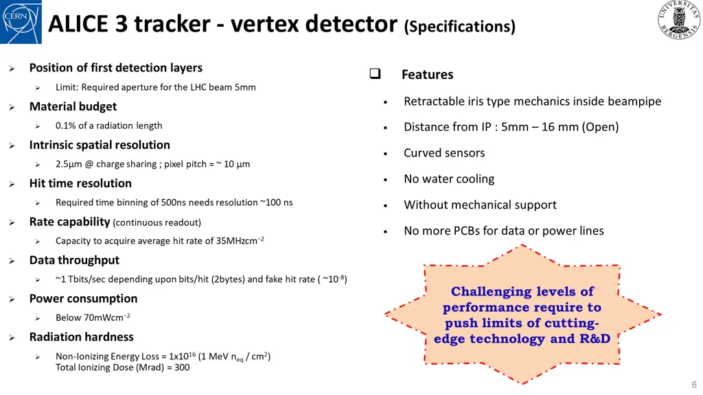 alice 3 tracker vertex detector specifications