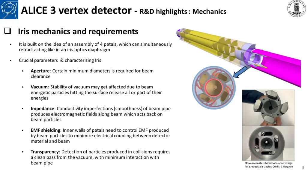 alice 3 vertex detector r d highlights mechanics