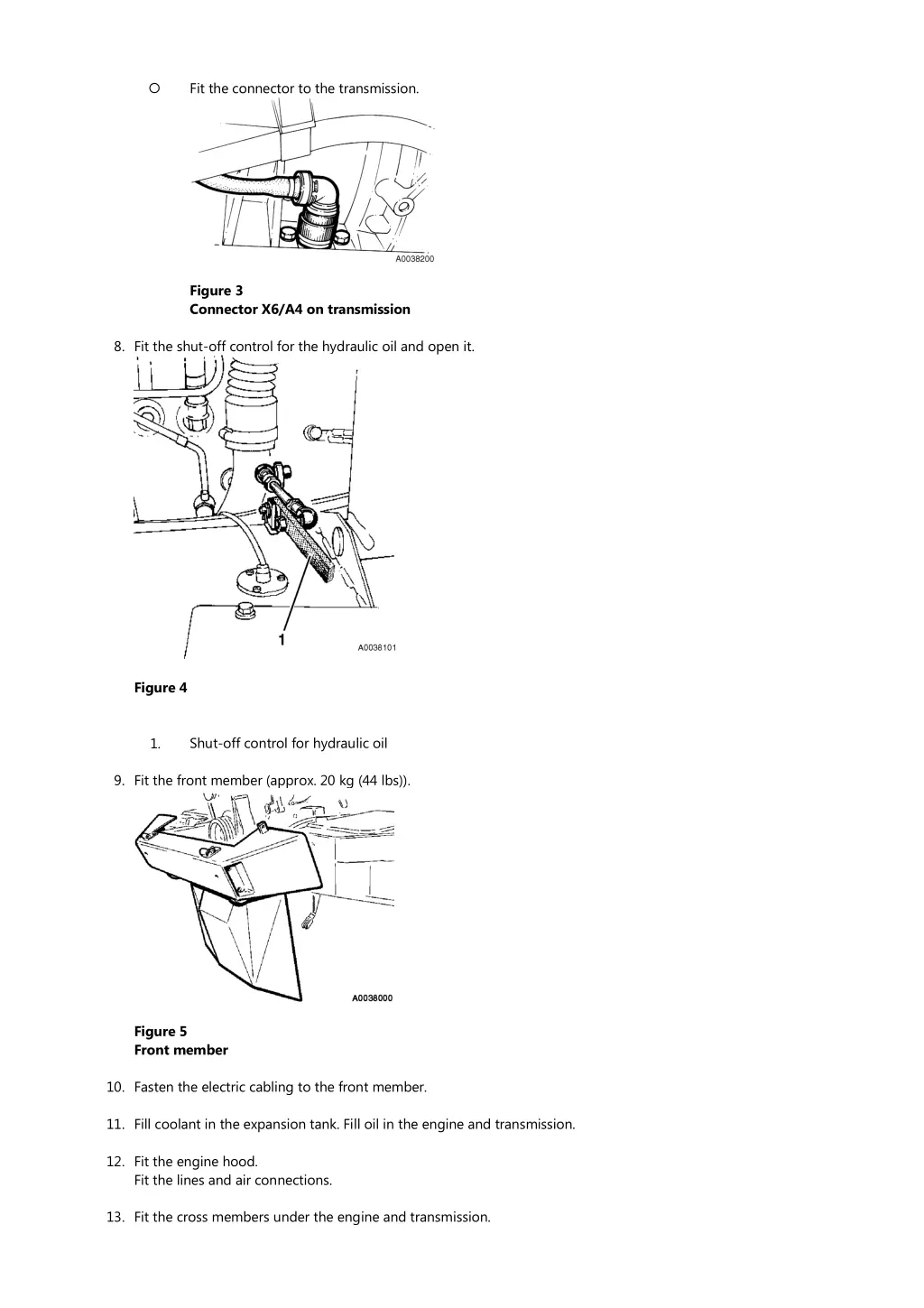 fit the connector to the transmission