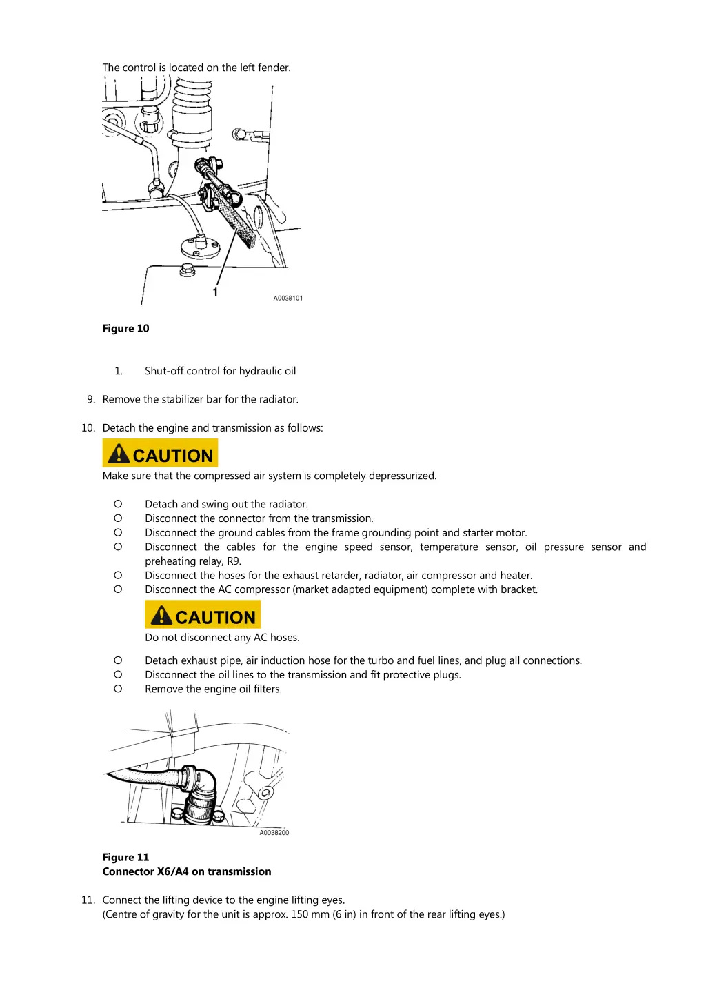 the control is located on the left fender