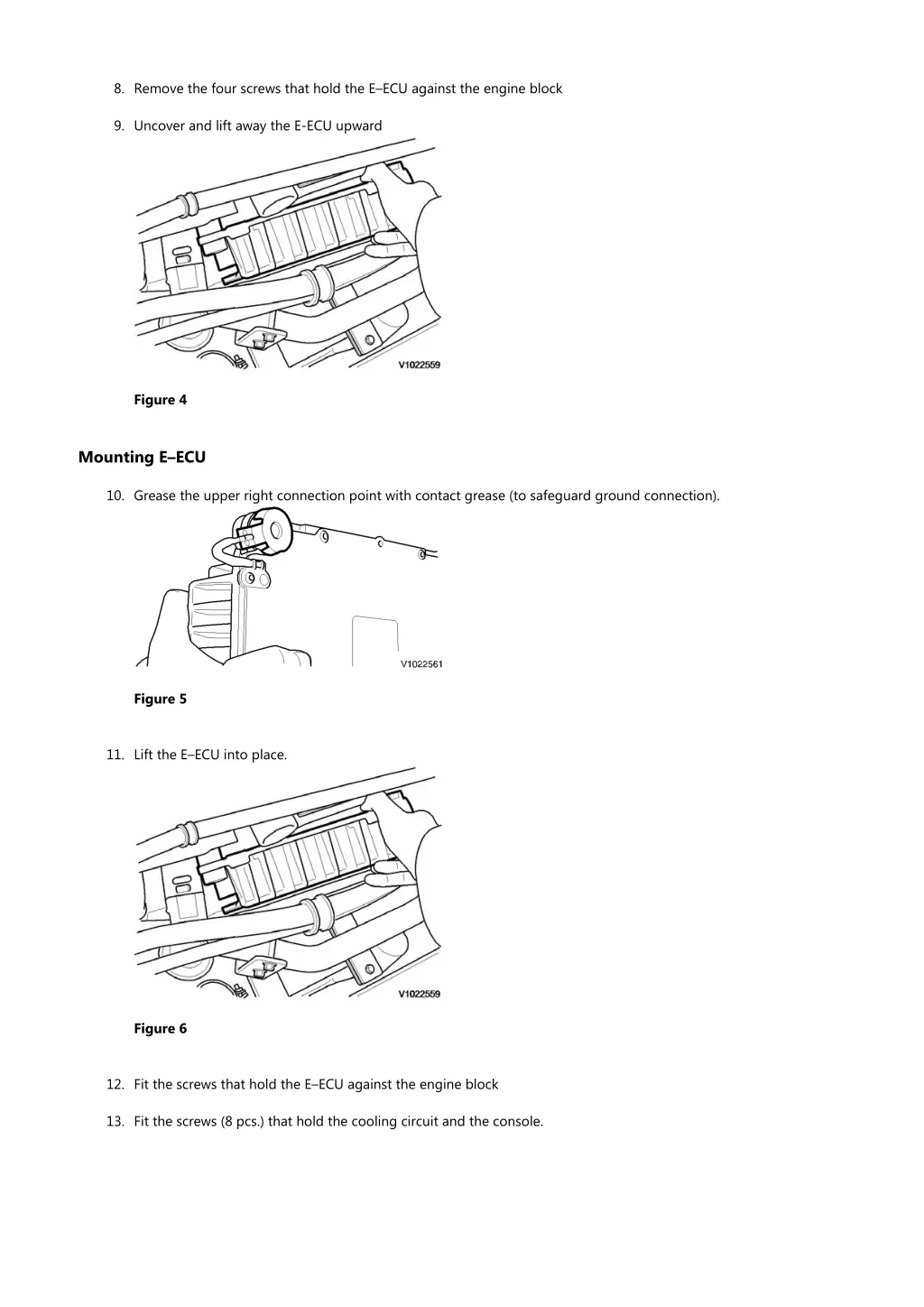 8 remove the four screws that hold