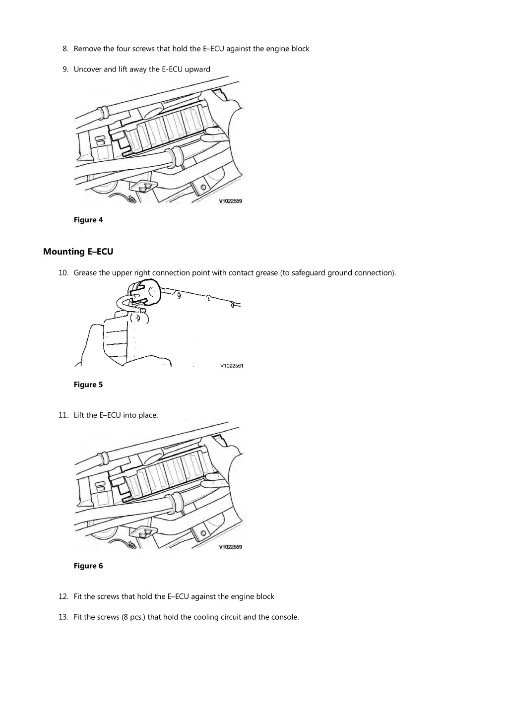 8 remove the four screws that hold