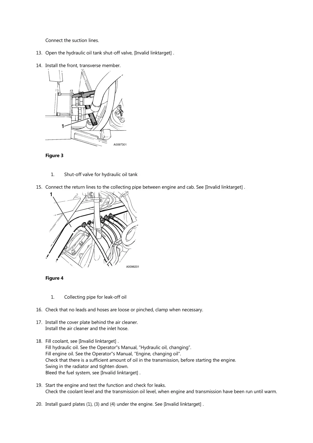 connect the suction lines