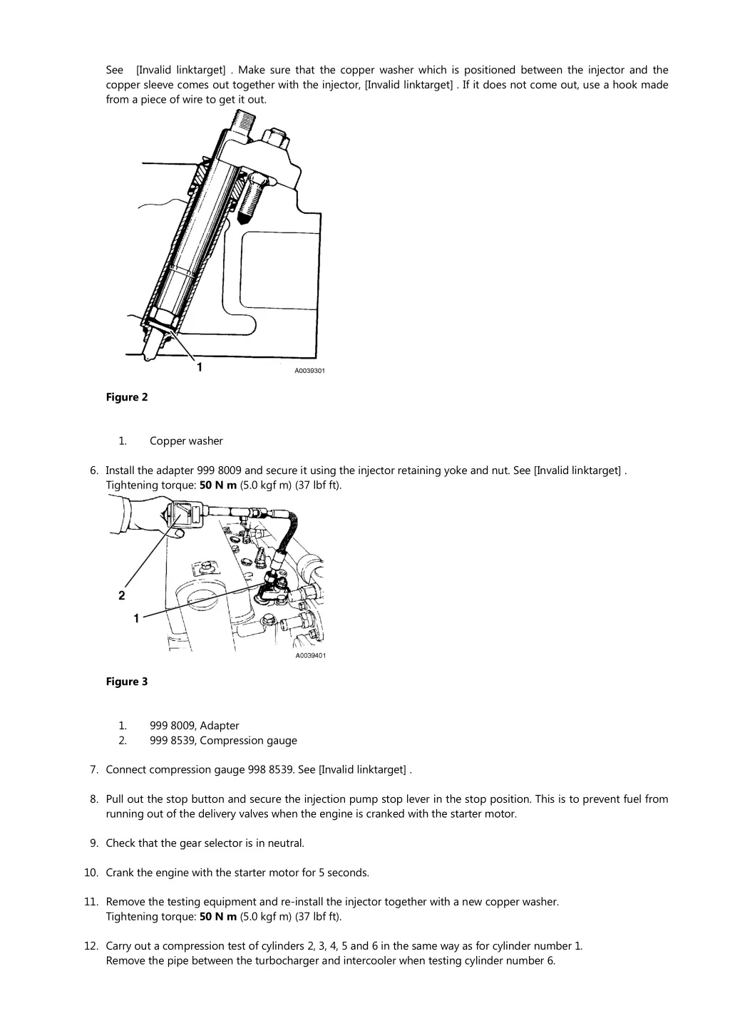 see invalid linktarget make sure that the copper