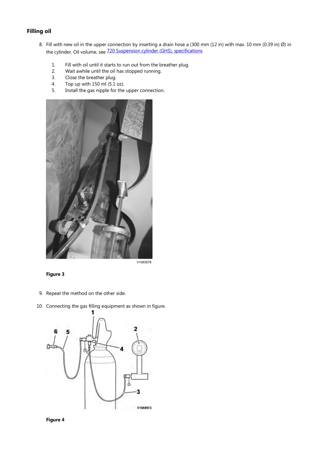 filling oil