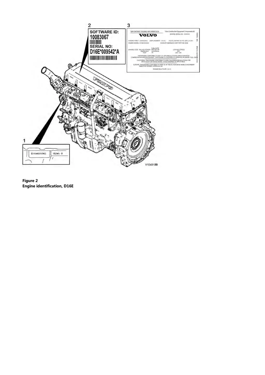 figure 2 engine identification d16e