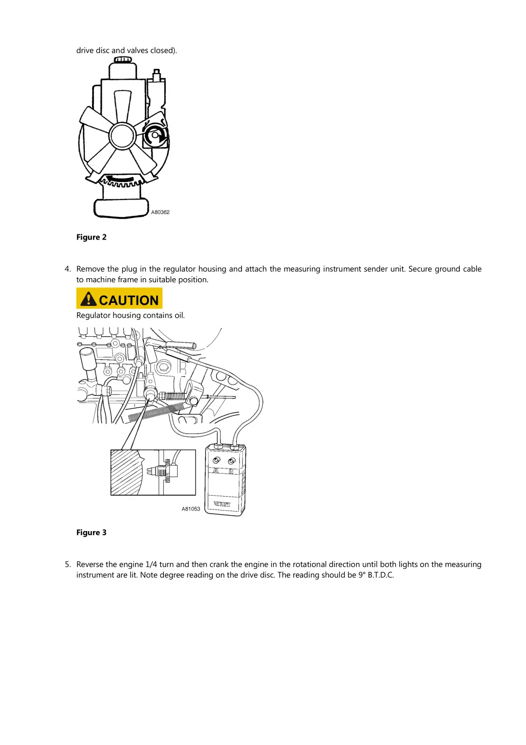 drive disc and valves closed