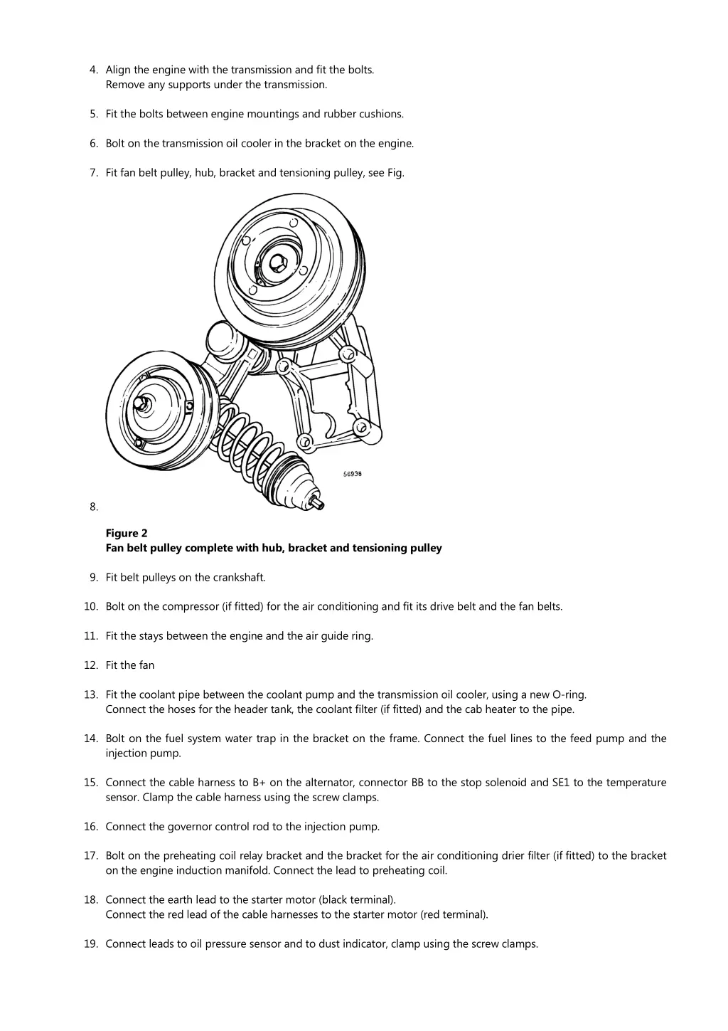 4 align the engine with the transmission