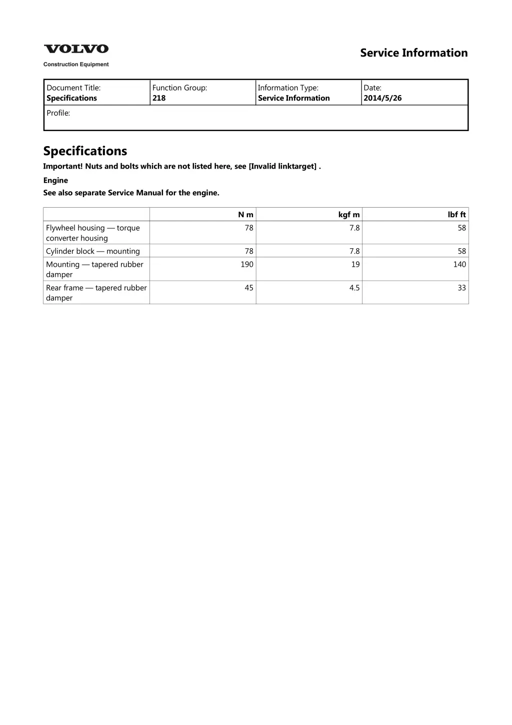 service information 5