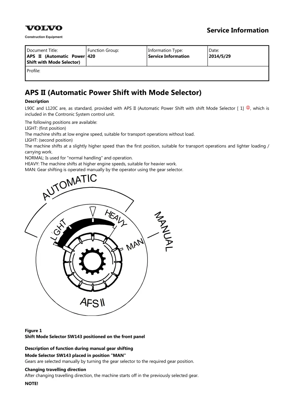 service information 1