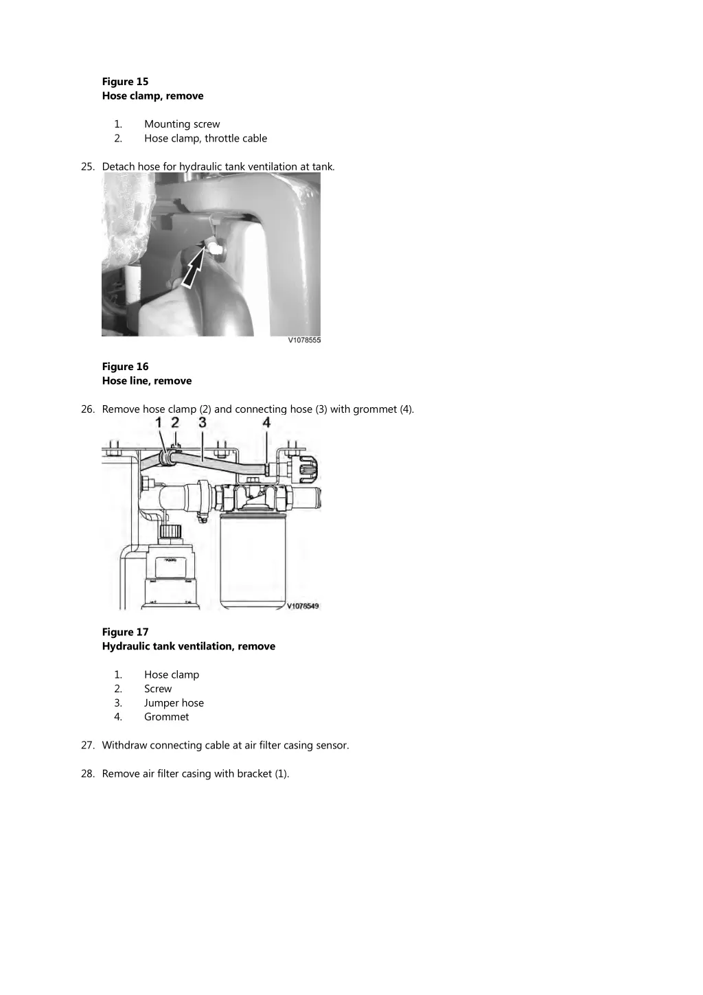 figure 15 hose clamp remove