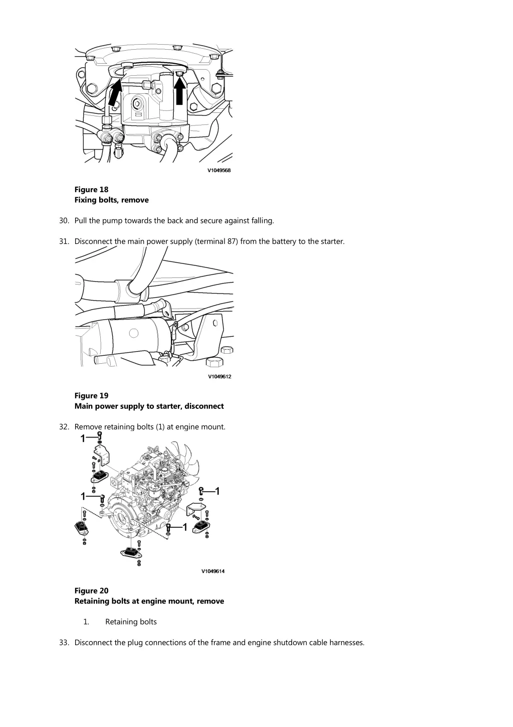 figure 18 fixing bolts remove