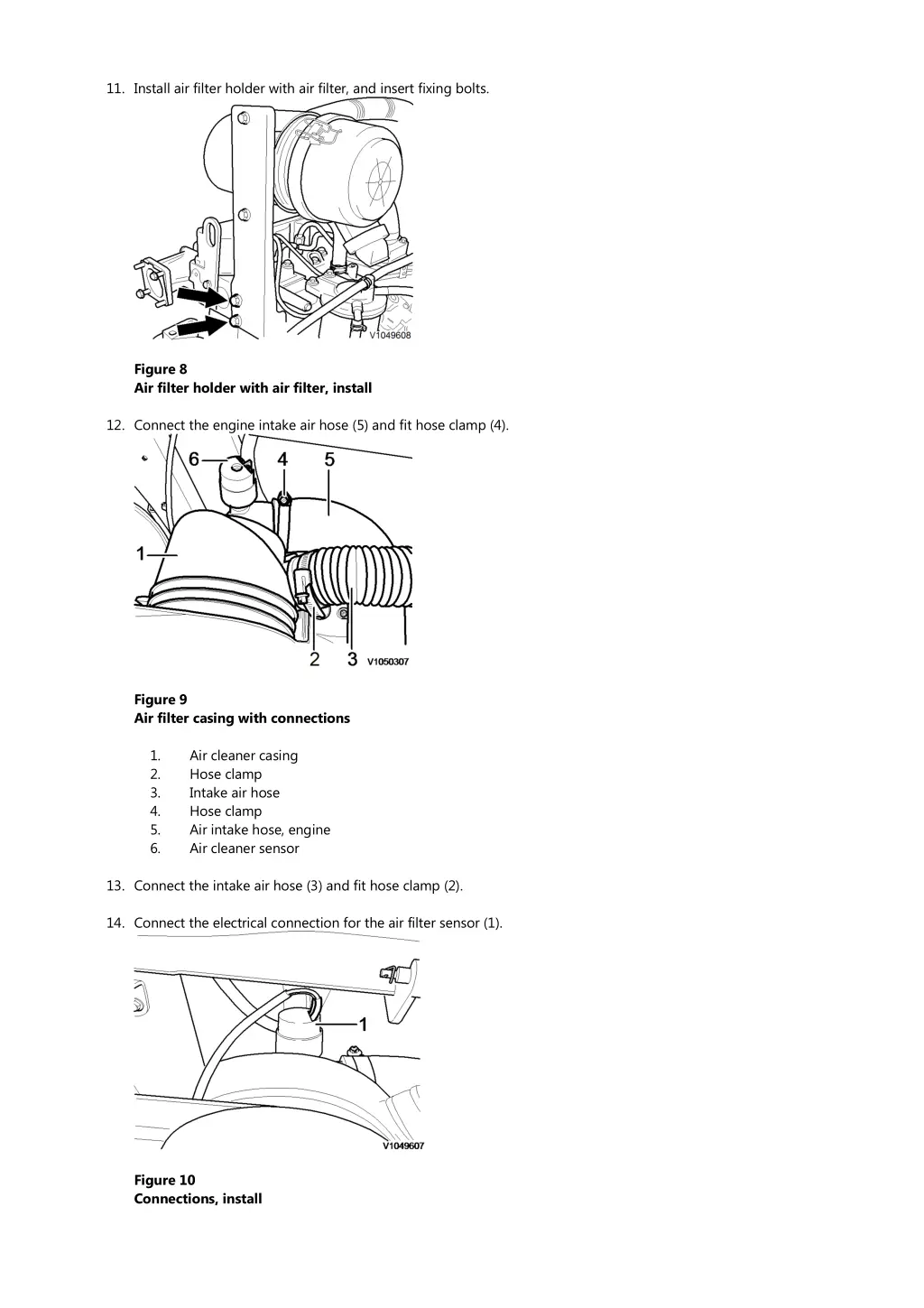 11 install air filter holder with air filter