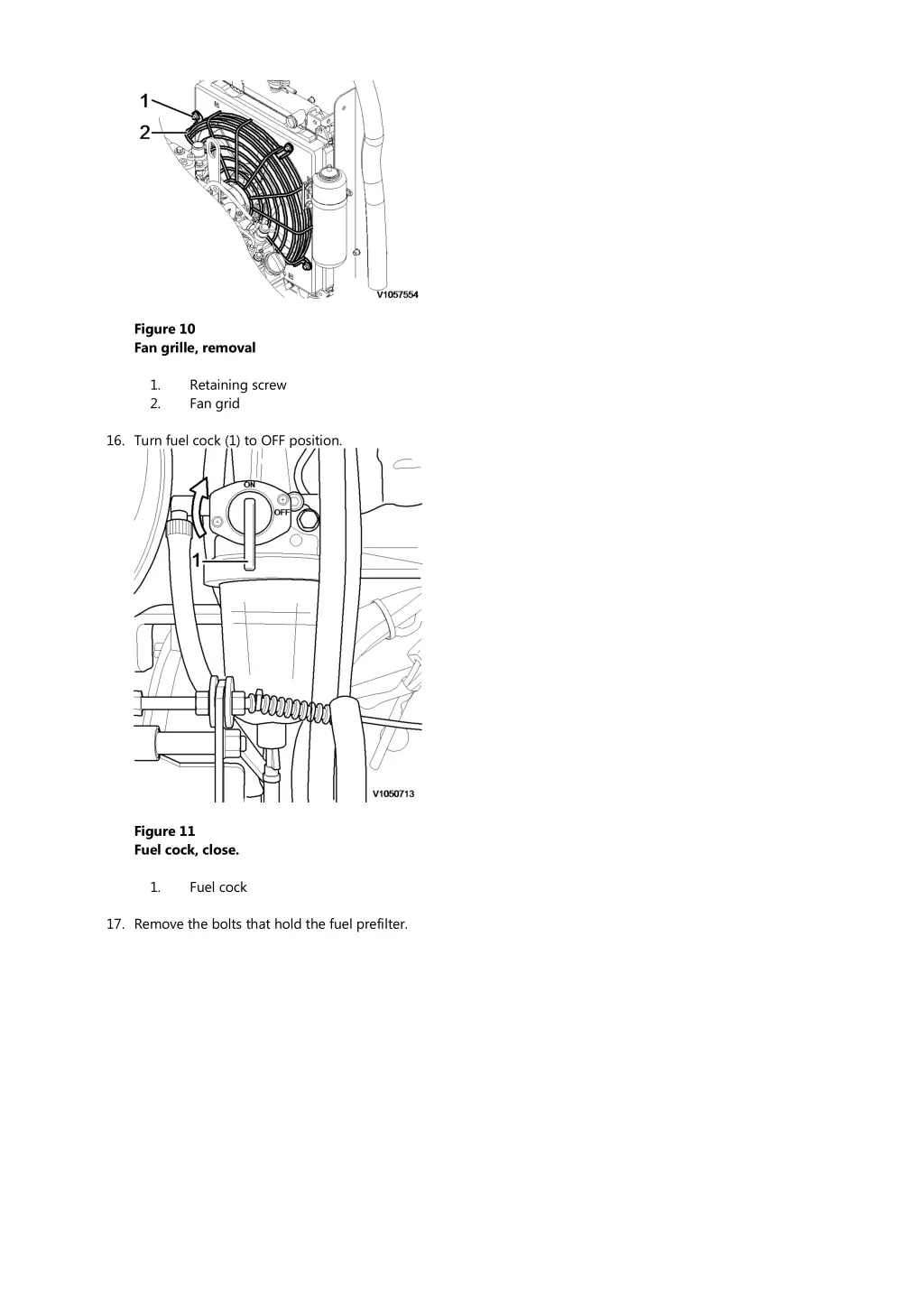 figure 10 fan grille removal