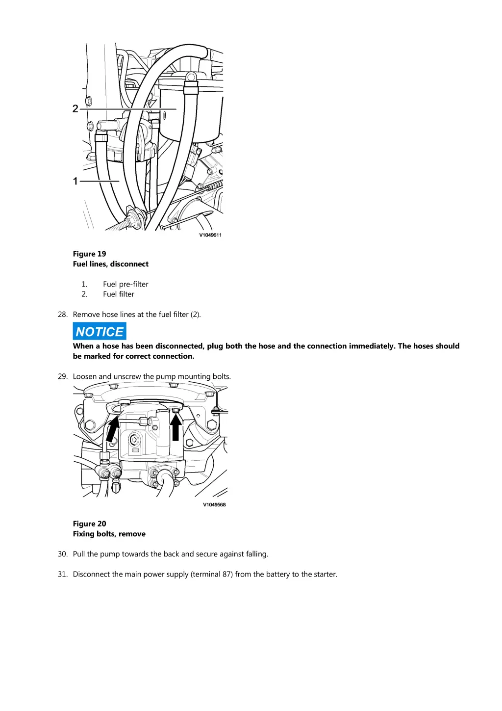 figure 19 fuel lines disconnect