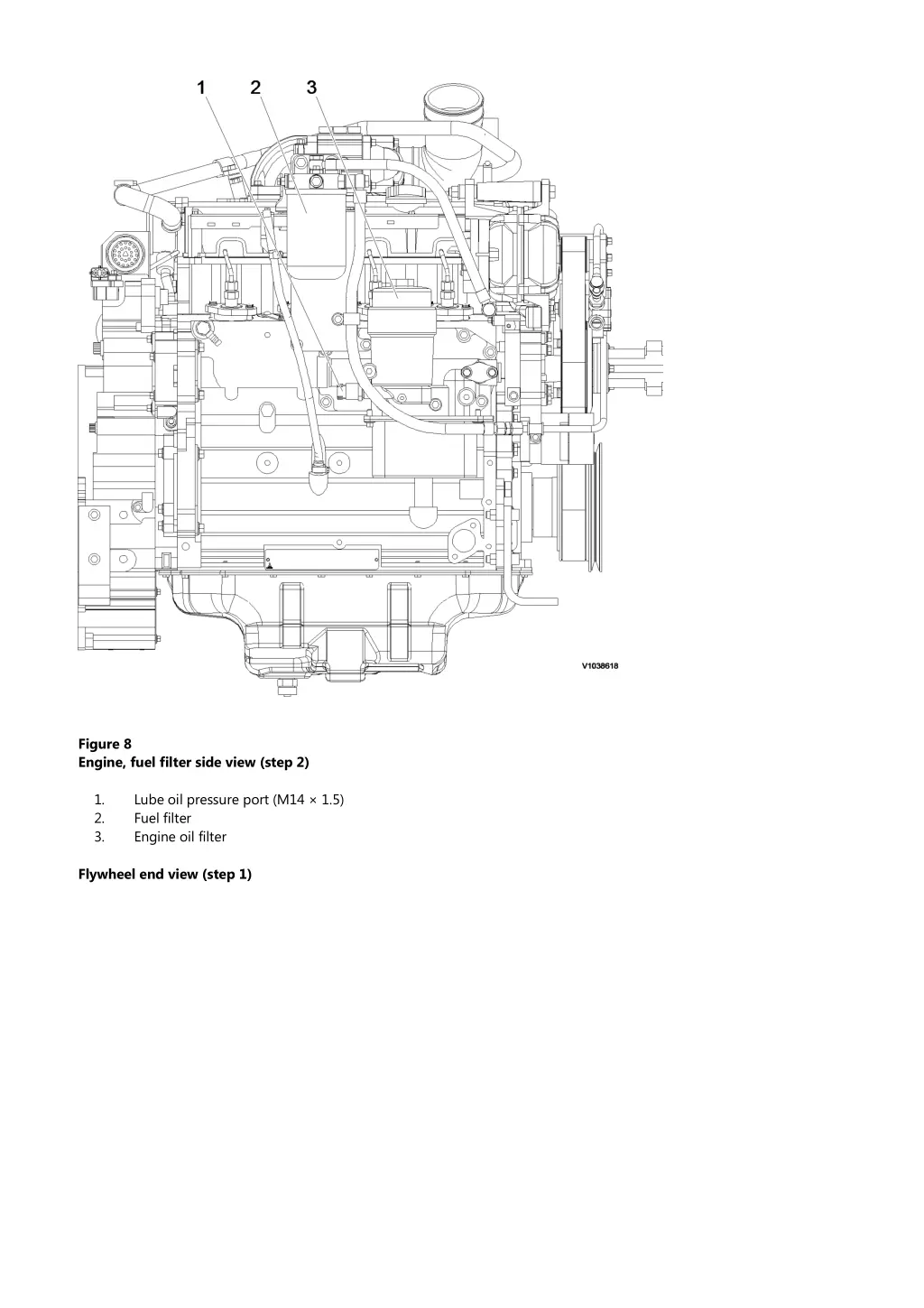 figure 8 engine fuel filter side view step 2