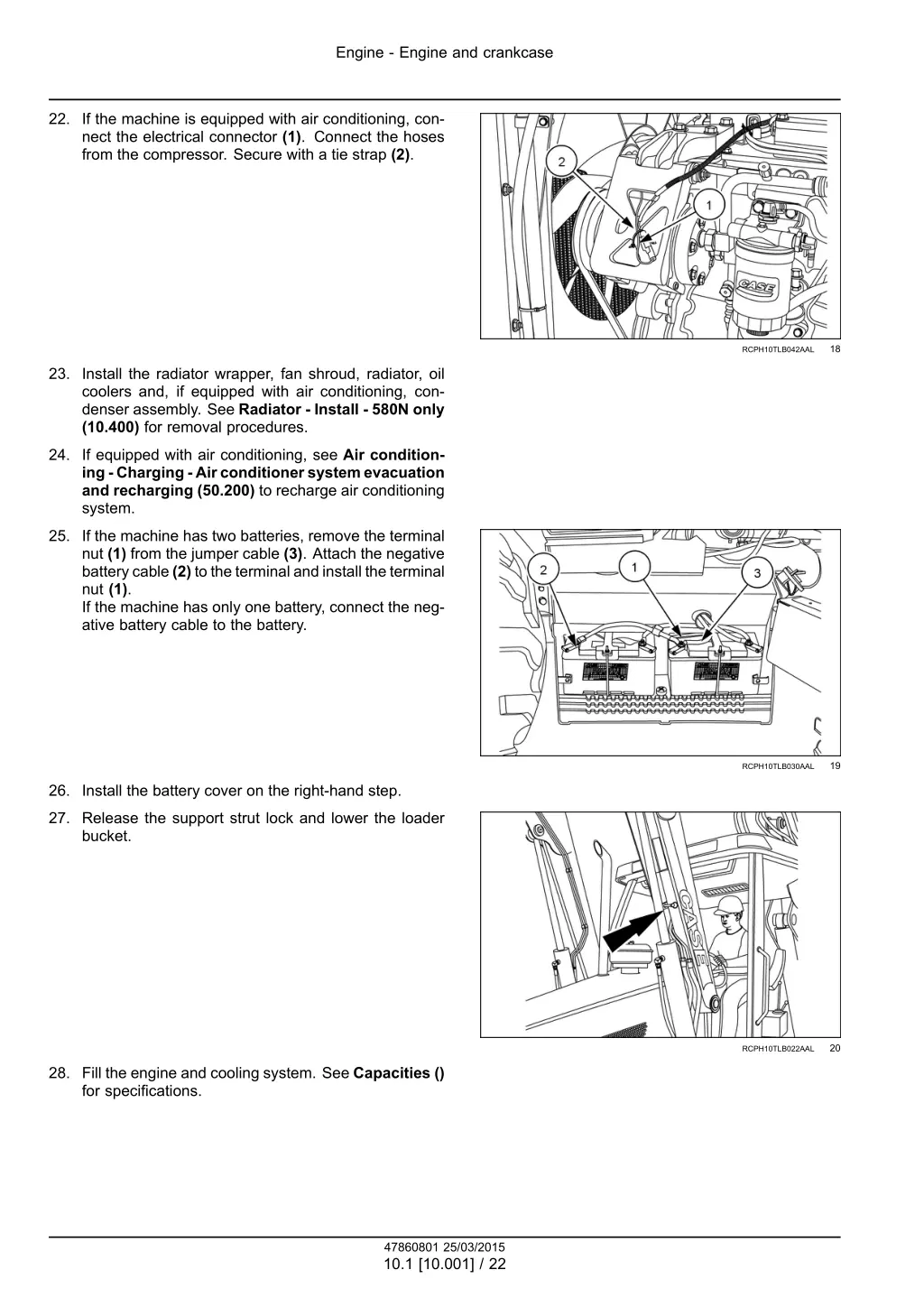 engine engine and crankcase 12